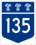 Highway 135 marker