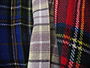 Three examples of Scottish tartan