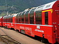 Panora­ma­wa­gen im Ber­ni­na-Ex­press