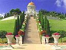 The Baháʼí world headquarters in Haifa, Israel