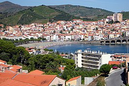 Uitzicht over Banyuls-sur-Mer