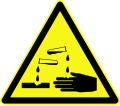 D-W004: Warnung vor ätzenden Stoffen