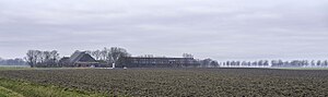 Boerderij Westerhuis met links de wierde