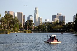 Los Angeles skyline viewed from Echo Park