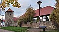 Medieval town wall and Leaning Tower