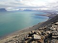 Isfjord von der Südküste bei DeGeerdalen aufgenommen