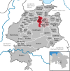 Lage der Gemeinde Lüdersfeld im Landkreis Schaumburg