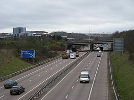 De M54 bij Telford