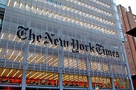 Hoofdkantoor van The New York Times in New York