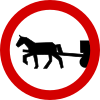 B-8 "no entry for horse-drawn vehicles"