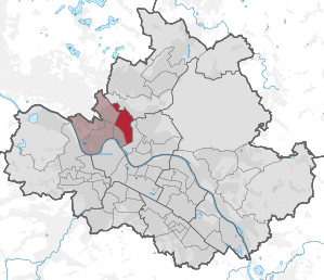 Lage des statistischen Stadtteils Pieschen-Nord/Trachenberge in Dresden