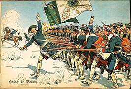 Die preußischen Truppen in der Schlacht bei Mollwitz 1741