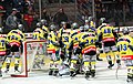 Spieler des SC Langenthal vor dem Spitzenspiel gegen den EHC Biel (Januar 2007)