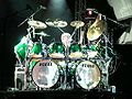 Simon Phillips on drums - Varus Open Air in Osnabrück, Germany, 2004