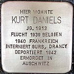 Stolperstein für Kurt Daniels (Alte Krefelder Straße 39)