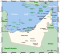 Map of United Arab Emirates