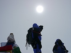 Vescovo with Kami Rita Sherpa (on right)