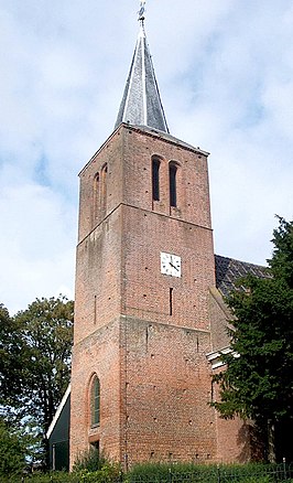 De kerktoren van de kerk