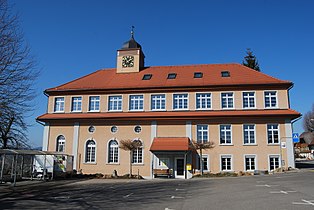 Reformierte Kirche, Gemeindehaus und Poststelle von Gondiswil