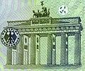 Das Brandenburger Tor auf dem deutschen 5 DM Geldschein