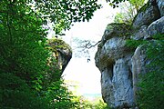 Bild 8, der ehemalige Zugang zur Burg (September 2009)