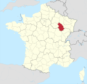 Lage des Departements Haute-Marne in Frankreich