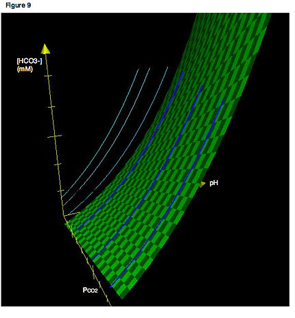 Figure 9. Isopleths as we normally encounter them are actually the projection of lines existing in three-dimensional space onto a two-dimensional plane.