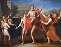 Diagoras porté en triomphe par ses fils à Olympie (Diagoras of Rhodes, carried in triumph by his sons at Olympia), 1814