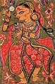 Woman dressed in choli, antariya and uttariya (veil), ca. 1375-1400