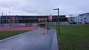 Mobiliar Arena. Ballsporthalle Moos, Zentrum Gümligen