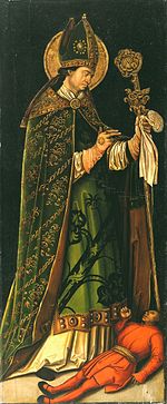 Saint Valentine, oil painting by Leonhard Beck, around 1510