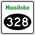 Provincial Road 328 marker