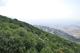 De plaats Mleeta in Zuidelijk Libanon. Hier bevindt zich een museum gewijd aan de oorlog met Israël in 2006.