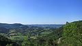 Blick auf das Vallée de Lez bei Moulis