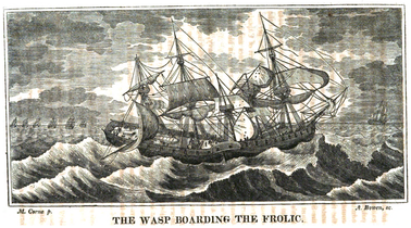 The Wasp Boarding the Frolic. Bowen's The Naval Monument, 1816