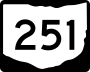 State Route 251 marker