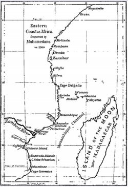 Map of East Africa City States