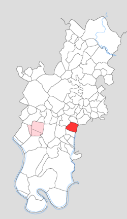 Map showing Hazratpur in Tundla block