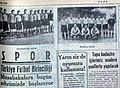 25 Mayıs 1946 tarihli Ulus gazetesinde Türkiye Futbol Birinciliği haberi.