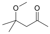 Structuurformule van 4-methoxy-4-methyl-2-pentanon