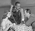 Lauren Bacall, Humphrey Bogart and Henry Fonda, 1955