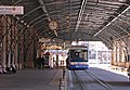 View of the light rail station in August 2010