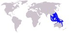 Pacific humpback dolphin range
