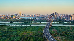 Hanoi, the largest city in the metropolitan area