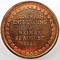 Johann Gottfried Herder Rückseite der Medaille von 1850