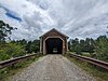 Image of the Lowes Covered Bridge from the south entrance.