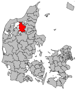 Kart over Vesthimmerlands kommune