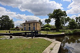 Sluis in het Canal d'Ille-et-Rance