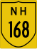 National Highway 168 marker