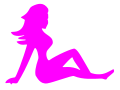 Pink version with transparent background